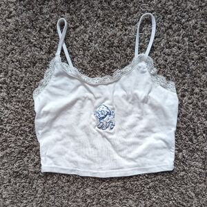 Tiny Cropped Sheep Tank Top